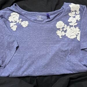 Embroidered Tee (petite)